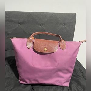Longchamp Le Pliage Small Nylon Shoulder Tote Purple